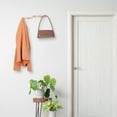 thumbnail image 5 of Unique Bargains Coat Rack Wall Mount Metal Wood Coat Hook for Hanging with 5 Hooks Pink, 5 of 7