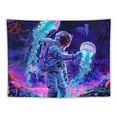 thumbnail image 5 of PRATYUS  Astronaut Tapestry Plants Jellyfish  Galaxy Space Wall Hanging for Room Painting, 5 of 6