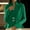 Green, variant on AXXD Women Blouses Black Basic Summer 2024 New Solid Color Retro Knit Cardigan V-neck Ruffle Hem Sweater Jacket