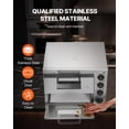thumbnail image 5 of VEVOR Commercial Pizza Oven Countertop, 14" Double Deck Layer, Stainless Steel Electric Pizza Oven with Stone and Handle, Multipurpose Indoor Pizza Maker for Restaurant Home Pretzels Baked, 5 of 9