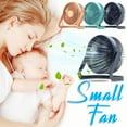 thumbnail image 2 of HLONK Small Desk Fan USB Powered Portable Fan 2 Speeds Strong Airflow Mini Fan 360°Rotation Personal Fan  Table Fan for Home Office Bedroom Desktop  Plug-in Mute Desktop Small Electric F, 2 of 7