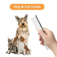 thumbnail image 3 of Unique Bargains 7.3" Pet Dog Cat Metal Teeth Fur Metallic Grooming Comb Silver Tone, 3 of 7