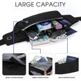 thumbnail image 3 of Large Crossbody Fanny Pack for Women Men Belt Bag With 4-Zipper Pockets for Travel Running Hiking Workout Dog Walking Outdoors Sport Fishing Waist Pack Bag Carrying All Phones, 3 of 5