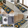 thumbnail image 6 of DarkBlue Sunflower Bee Pattern Kitchen Rug Mat,Kitchen Runner Rugs Non Skid Washable,Decorative Kitchen Floor Mats for Kitchen,Sink,Laundry,17"x47.2", 6 of 7
