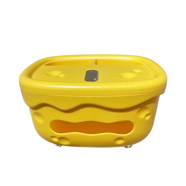 Organizador de caja de pañuelos, almacenamiento, sala de estar, multiusos, elegante, moderno, multifuncional Amarillo