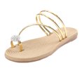 thumbnail image 3 of Quaouag Women's Rhinestone Sandals Slide Glitter Bling Casual Sandal Flat Open Toe Sparkle Slides, 3 of 3