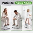 thumbnail image 5 of 16.7" Wide Squatting Potty for Adults & Toddler - 2-in-1 Adjustable Toilet Stool for Constipation Relief - Heavy Duty Non-Slip Ergonomic Step Stool for Healthy Elimination & Potty Training, 5 of 10