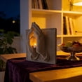 thumbnail image 3 of Wall Mounted Candle Holder Decorative 3D Sculpture Sconce With Backing For Living Room Display And Entryway, 3 of 5