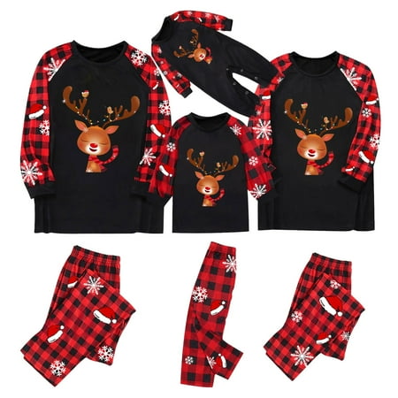 

LEEy-world Christmas Pajamas For Family Christmas Pajamas for Family-Matching Family Christmas Pajamas for Couple Women Men Xmas Pjs Sets