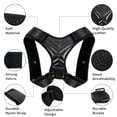thumbnail image 1 of Marblesea Adjustable Upper back, Shoulder, Clavicle Brace Posture Correction Adjustable straps Back Support Posture Corrector for Men and Women, 1 of 5