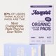 thumbnail image 5 of Toallas Menstruales August Súper Finas de Algodón Orgánico Paquete de 36, 5 of 9