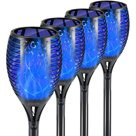 Save big on Glitnous 2 Pack Outdoor Solar Torch Lights , Waterproof Dancing Flickering Flame Torch Light,LED Outdoor Landscape Decoration Light for Garden Patio Pathway Yard Wedding Party,Auto On/Off Dusk to Dawn! 4 Solar Lights Outdoor 4 Pack Premium 99 LEDs Solar Torch Light with Flickering Flame Outdoor Decor- IP65 Waterproof Solar Garden Lights for Halloween Decorations Yard Garden Porch