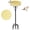 Beige-Freestanding, variant on Heated Bird Baths for Outdoors, Upgraded 100W Thermostatically Controlled Heated Bird Bath for Deck Railing Large Capacity Heated Birdbath for Outside Winter Garden Yard Patio Lawn (Grey)
