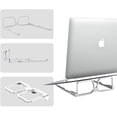 thumbnail image 1 of Portable Laptop Stand for Desk,Aluminum Computer Stand,Foldable Lightweight Desktop Mount Compatible for Laptop Mac MacBook Pro Air Ipad (Silver), 1 of 8
