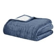 thumbnail image 5 of Woolrich Heated Plush to Berber Throw, 60x70", Sapphire Blue, 5 of 8