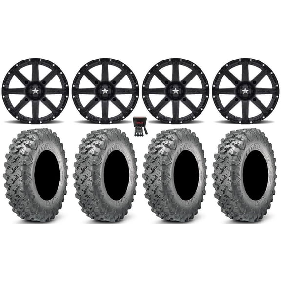 MSA Clutch 14" Wheels Black 32" Lynx SXS Tires Yamaha Viking Wolverine YXZ1000R CFMoto ZForce 950 UForce 1000