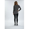 thumbnail image 3 of Womens Long Sleeve Marled Colorblock Knit Top, 3 of 3