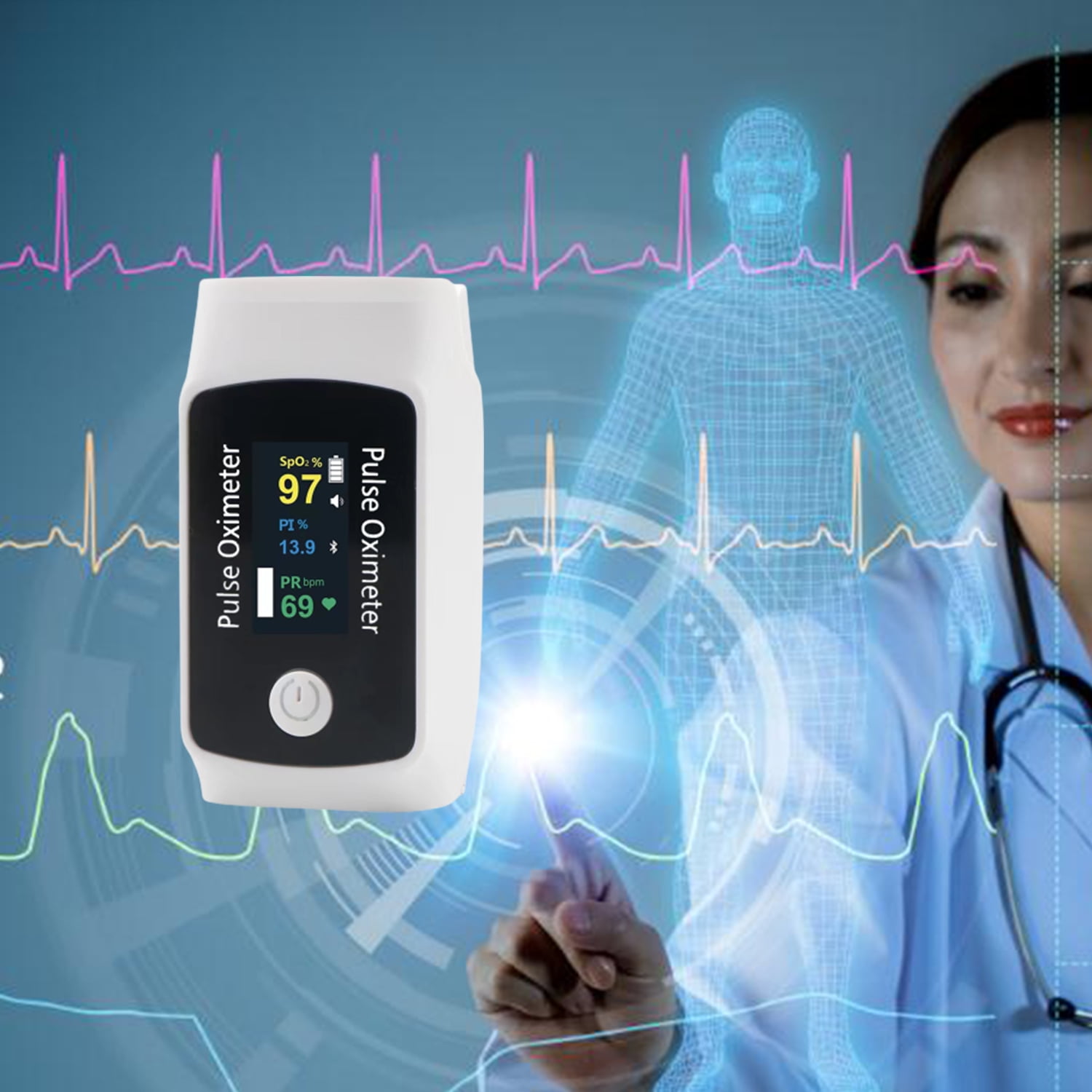 Pulse Oximeter Fingertip, Oxygen Level Pulse Rate, Ubuy Kuwait