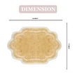 thumbnail image 2 of Home Weavers Allure Collection Bathroom Rug Cotton Tufted Bathroom Rug, Soft and Absorbent Bath Rugs, Non-Slip Bath Rug, Machine Wash Dry Bath Mats for Bathroom Floor- 17"x24" Bath Rug, Yellow, 2 of 9