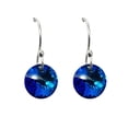 thumbnail image 3 of Juego de aretes y cadena con dije corte Xilion, plata mexicana ley .925, Azul bermuda, 3 of 5