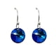 thumbnail image 3 of Juego de aretes y cadena con dije corte Xilion, plata mexicana ley .925, Azul bermuda, 3 of 5