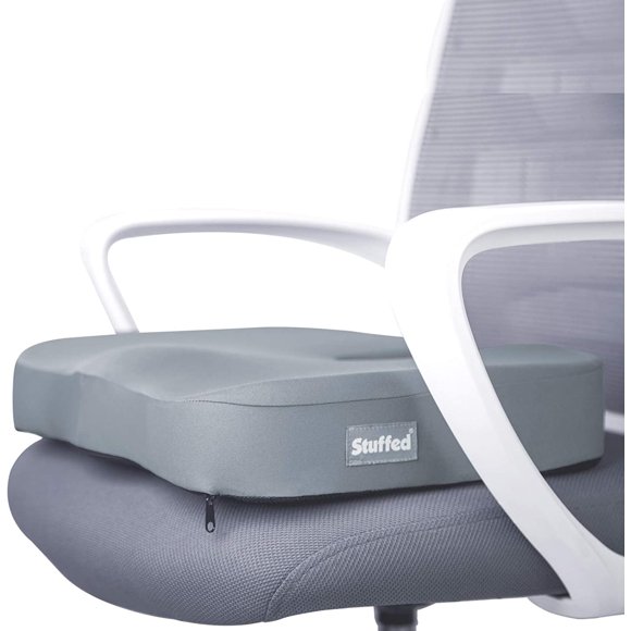 Gel Seat Cushion for Office Chair, Butt Cushion for Desk Chair, Gel & Memory Foam Butt Pillow Seat Cushion for Desk Chair, Tailbone Seat Cushion, Sciatica Pillow for Sitting