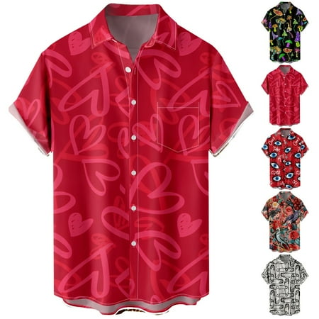 

Adult Casual Shirts Fashion Party Clothing Apparel For Men Boys
