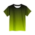 thumbnail image 4 of THDHVS Boys Shirts,Shirts for Boys,Summer Fashion Boys' Solid Athletic Short Sleeve Graphic T-Shirts Green 4-5 Years, 4 of 4
