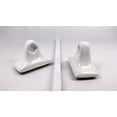 thumbnail image 4 of Tenedos Towel Bar Glazed Ceramic Bathroom Accessory Kit (White), 4 of 5