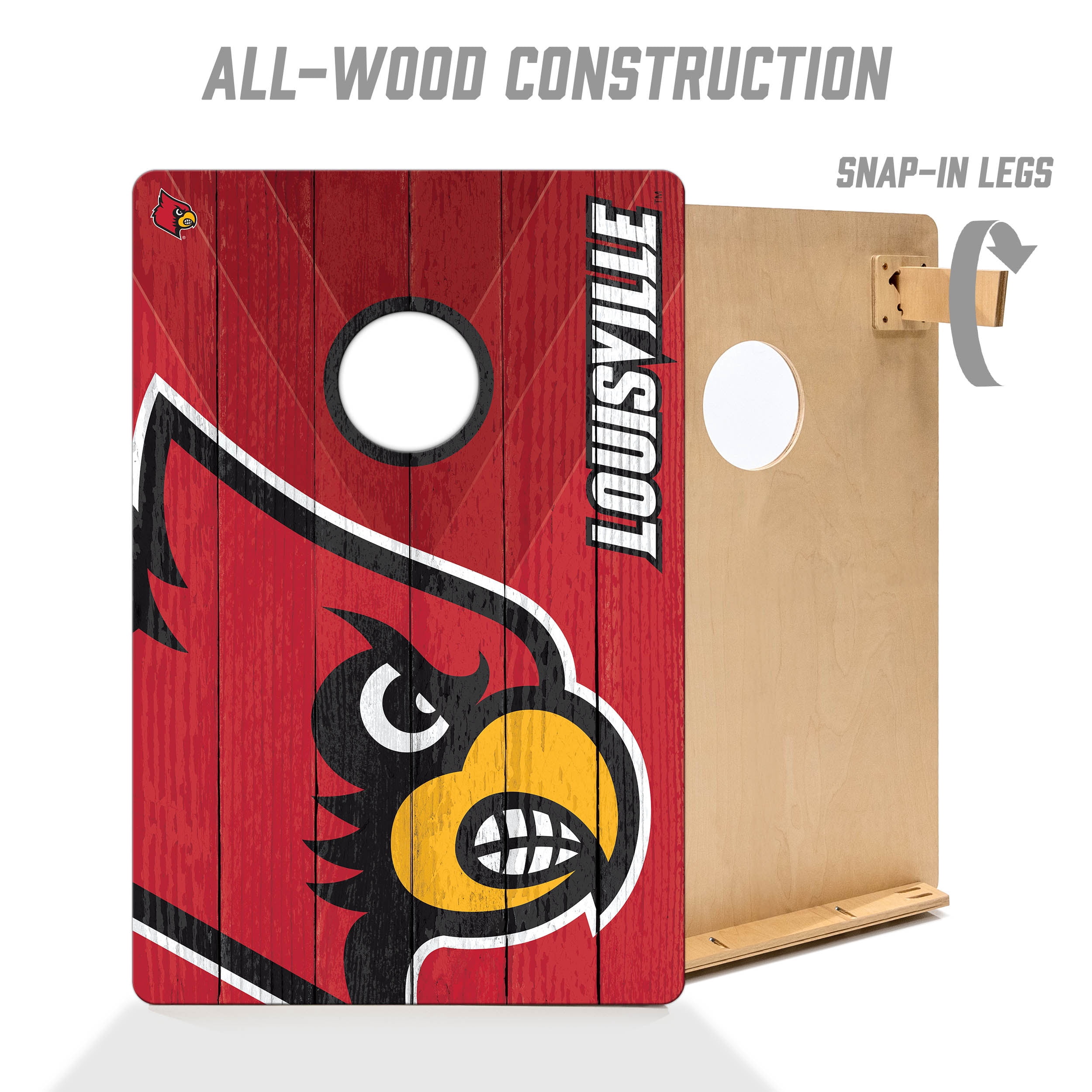 YouTheFan NCAA Louisville Cardinals 2' x 3' Cornhole Game No Bags