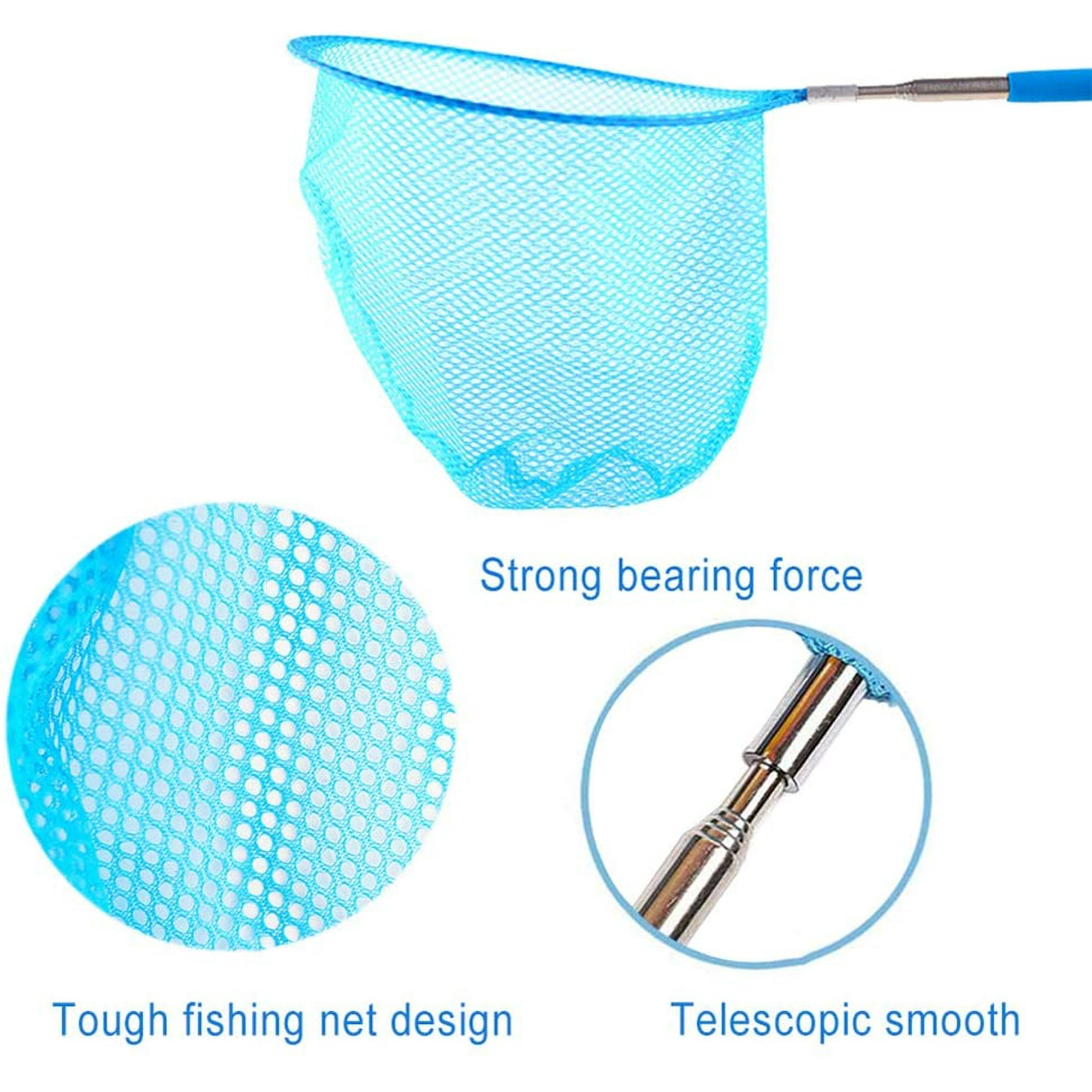 YHAILI Lot de 4 filets de pêche télescopiques en forme de