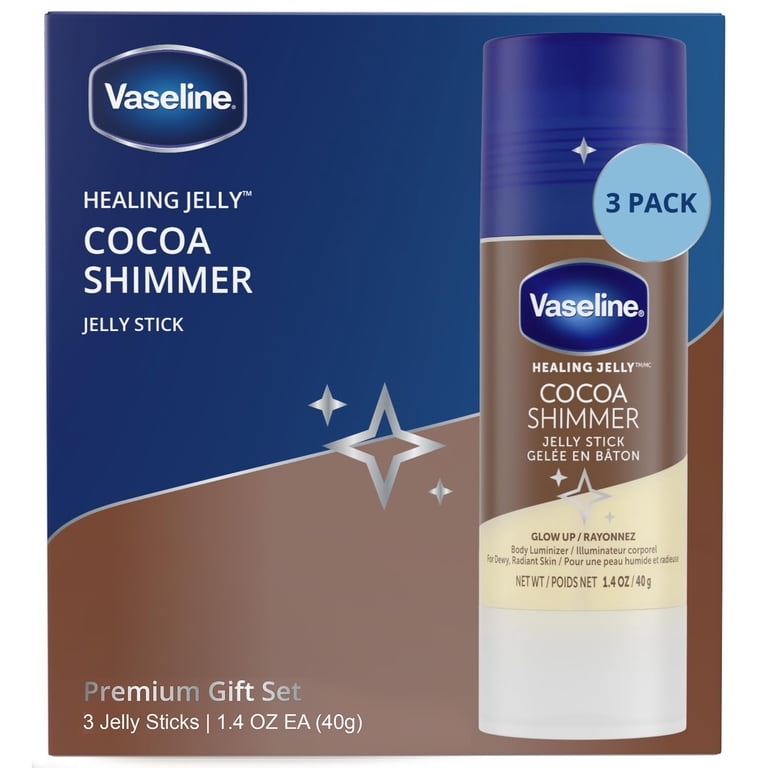 Vaseline Cocoa Shimmer Jelly Stick – Non-Greasy Moisturizer for