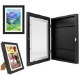 thumbnail image 2 of Kids Art Frame - Kids Art Frames Front Opening - Open Display Picture Frames for Kids Artwork - Smart Stacker Art Project Frame for Art Work With Storage, 2 of 10