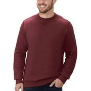 G.H. Bass & Co Mens Crewneck Pullover Sweatshirt, Corazon Heather purple Size L