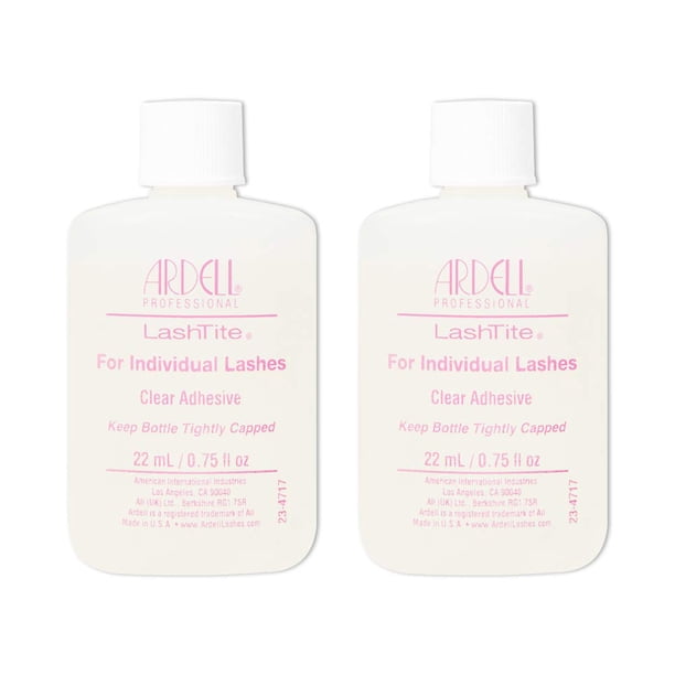 Adhesivo para pestañas Ardell LashTite Clear, 22 ml, paquete de 2 unidades, para uso individual