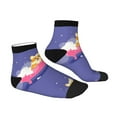 thumbnail image 3 of Bingfone Dog Washes In A Pink Bath Design Patterned Men'S Women'S Casual Cotton Socks, 3 of 9