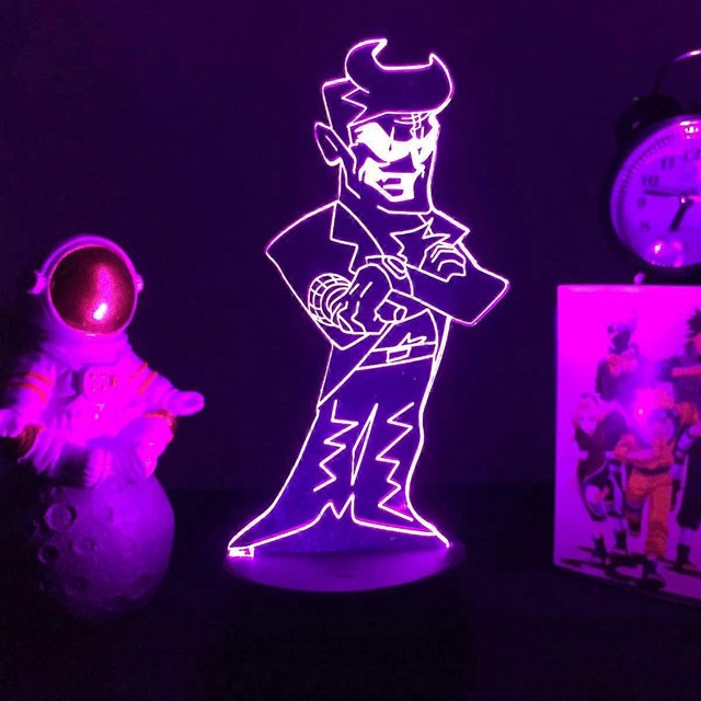 Lámpara de juego 3D Friday Night Funkin, luz nocturna, figura de Tankman para decoración de dormitorio, lámpara de noche, regalo de cumpleaños y Navidad para niños gamers (Friday Night Funk)