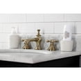 thumbnail image 3 of Kingston Brass KC7063AX Vintage Widespread Bathroom Faucet with Brass Pop-Up, Antique Brass, 3 of 8