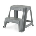 thumbnail image 1 of Gracious Living 16" Plastic 2 Step Portable Garage Home & Kitchen Stool, Gray, 1 of 10