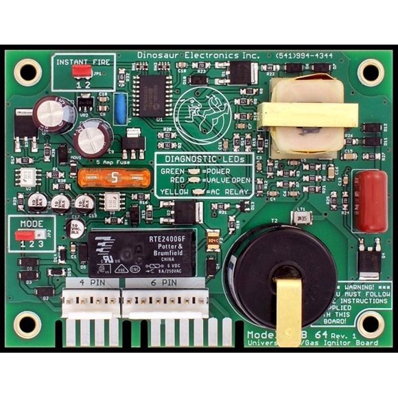 Dinosaur Electric Carte de Contrôle d'Allumage UIB 64 12 Volts DC