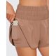 thumbnail image 3 of Shorts CRZ YOGA de Cintura Alta para Correr con Entrepierna de 3" Color Mocha Talle X-S, 3 of 4