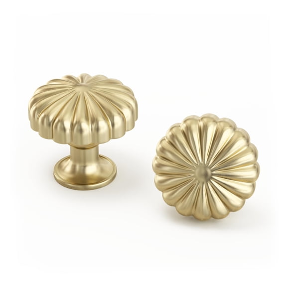 homdiy 10 Pack Gold Knobs Gold Drawer Knobs Brushed Brass Knobs Gold Dresser Knobs Kitchen Cabinet Knobs Gold Cupboard Knobs Single Hole Ki