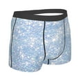 thumbnail image 3 of Kll White Bule Glitter Men'S Cotton Boxer Briefs Underwear-Xx-Large, 3 of 9