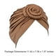 thumbnail image 5 of Turbante africano Jygee Disc, ingenioso, preatado, elegante, de alta elasticidad, para la cabeza, para mujer, color café, 5 of 5