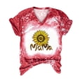 thumbnail image 5 of Birdeem Femmes Mode Imprimé Décontracté Col en V Manches Courtes T-Shirt Ample Blouse Hauts, 5 of 5