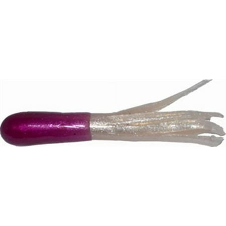 15CRTU-15 Big Bite Baits 1.5 Crappie Tube 10-Pack Purple/Pearl
