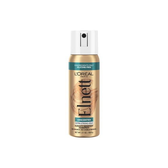 L'Oreal Paris Elnett Satin Extra Strong Hold Light Hairspray, Unscented, 2.2 oz