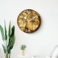 thumbnail image 4 of 12 Inch Wall Clock Battery Operated Silent Clock Decorative for Office, Kitchen, Outdoor, Living Room，Accurate Map Exquisite Design, 4 of 4