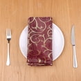 thumbnail image 6 of REGALWOVEN 6 Pack Cocktail Napkins Satin Cloth Napkins for Dinner, Parties, Restaurant Wine Red 19"x19", 6 of 7