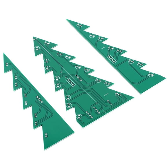 Christmas LED Circuit Kit,3‑Dimensional Printed Circuit Board Christmas Tree Circuit Board Module Christmas Tree Electronic Kit Versatile Functionality